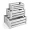 NEX™ Distressed Wood Storage Containers Display Risers Set